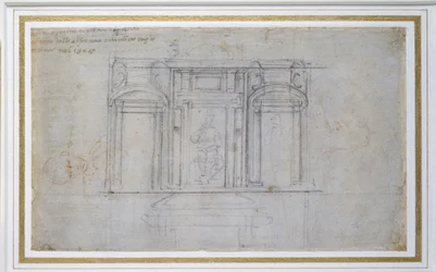 Studie des oberen Niveaus des Medici-Grabes, 1520
